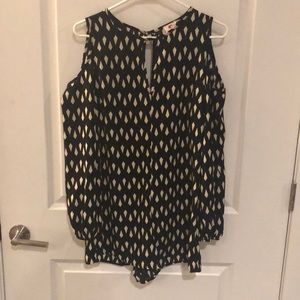 Cold shoulder Romper